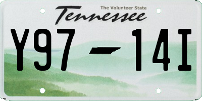 TN license plate Y9714I
