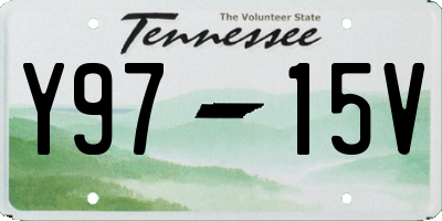 TN license plate Y9715V