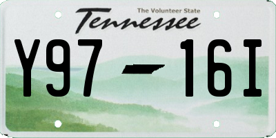 TN license plate Y9716I