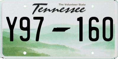 TN license plate Y9716O