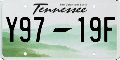 TN license plate Y9719F