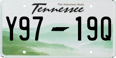 TN license plate Y9719Q