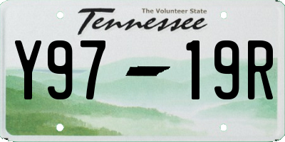 TN license plate Y9719R
