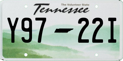 TN license plate Y9722I
