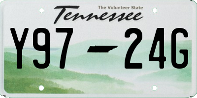 TN license plate Y9724G