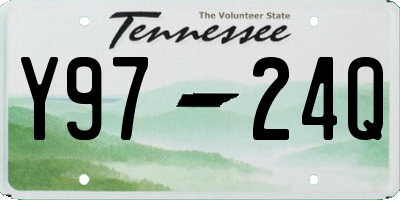 TN license plate Y9724Q