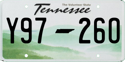 TN license plate Y9726O