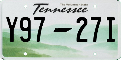 TN license plate Y9727I