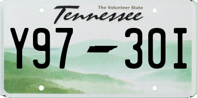 TN license plate Y9730I
