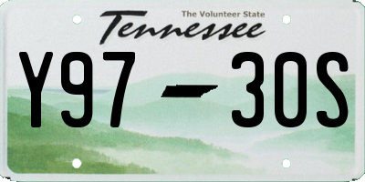 TN license plate Y9730S