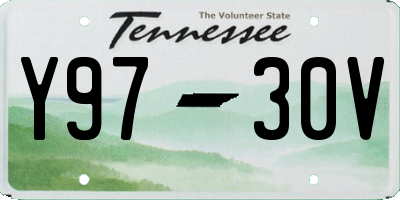 TN license plate Y9730V