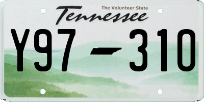 TN license plate Y9731O