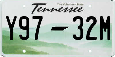 TN license plate Y9732M
