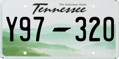 TN license plate Y9732O