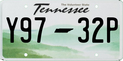 TN license plate Y9732P