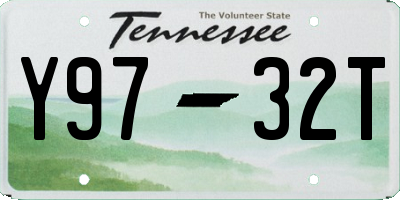 TN license plate Y9732T