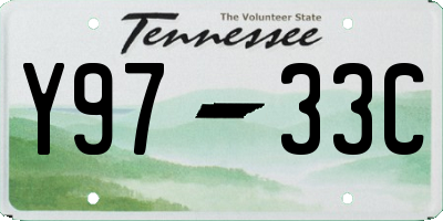 TN license plate Y9733C