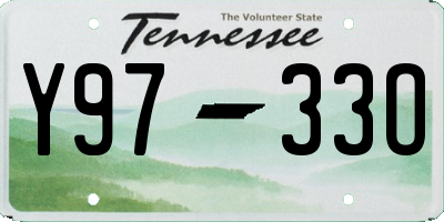 TN license plate Y9733O