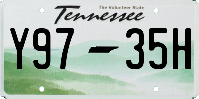 TN license plate Y9735H