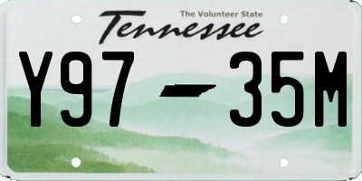 TN license plate Y9735M