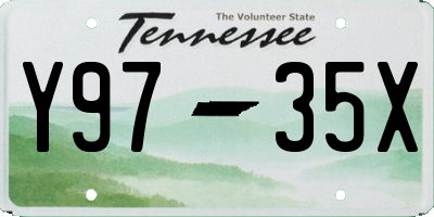 TN license plate Y9735X