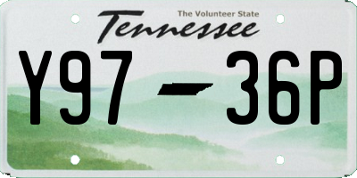 TN license plate Y9736P