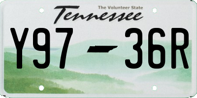 TN license plate Y9736R