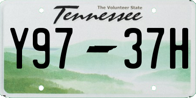 TN license plate Y9737H