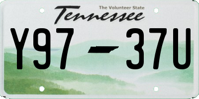 TN license plate Y9737U