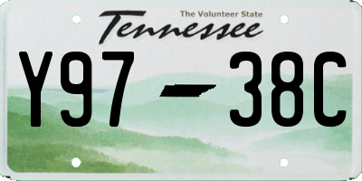 TN license plate Y9738C