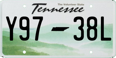 TN license plate Y9738L