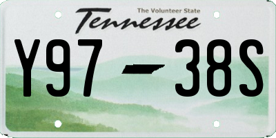 TN license plate Y9738S