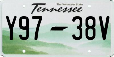TN license plate Y9738V