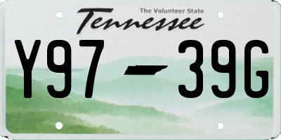 TN license plate Y9739G