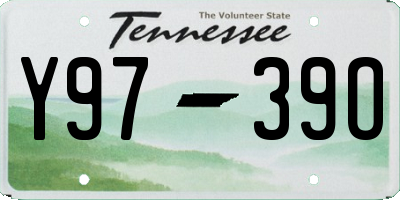 TN license plate Y9739O