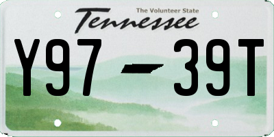 TN license plate Y9739T