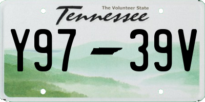 TN license plate Y9739V