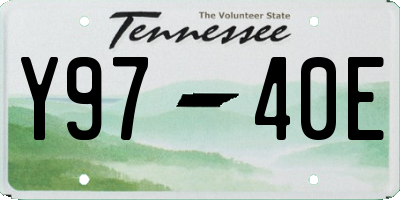 TN license plate Y9740E