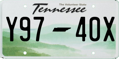 TN license plate Y9740X