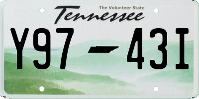 TN license plate Y9743I