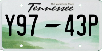TN license plate Y9743P