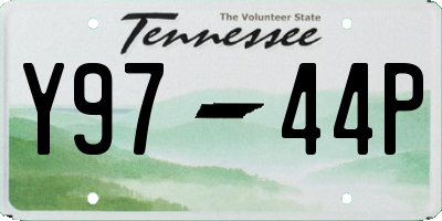 TN license plate Y9744P