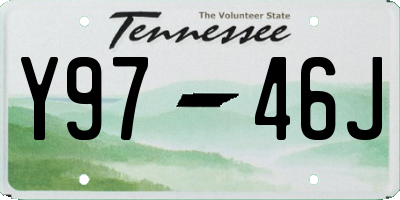 TN license plate Y9746J