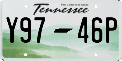 TN license plate Y9746P