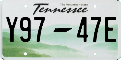 TN license plate Y9747E