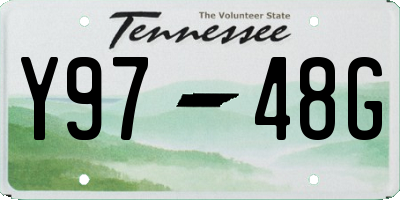 TN license plate Y9748G