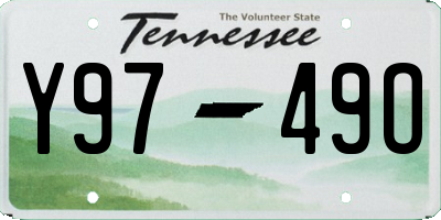 TN license plate Y9749O
