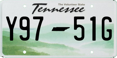 TN license plate Y9751G