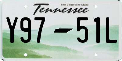 TN license plate Y9751L