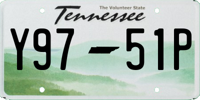 TN license plate Y9751P